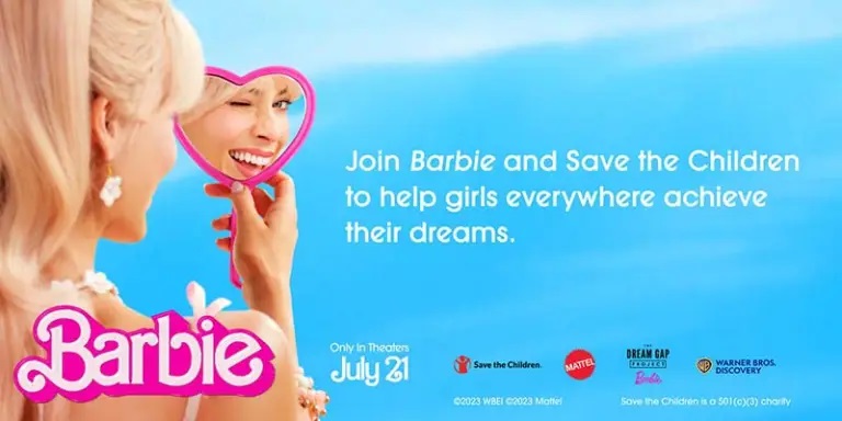 Celebrando la esperada película «Barbie», Warner Bros. Discovery y Mattel se asocian con Save the Children para inspirar y empoderar a niñas de todo el mundo