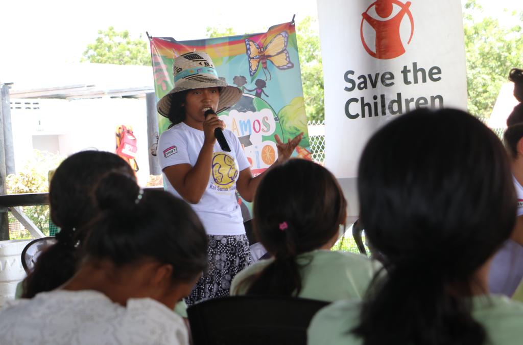 Niños, niñas y adolescentes de la comunidad indígena wayuu en Colombia componen una nueva canción para exigir medidas contra el cambio climático