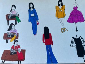Drawings by child in Gaza who attended Save the Children's Child Friendly Space for Mental Health and Psychosocial Support (MHPSS) and educational activities.